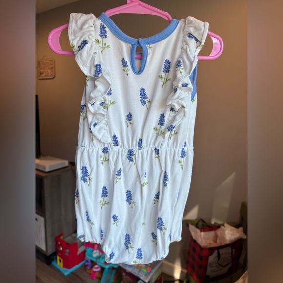 Kyte Baby BlueBonnet Floral Bubble Romper Size 18-24M GUC - Picture 2 of 7